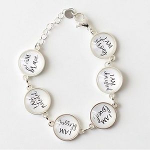 “I AM” The Vintage Sparrow Positive Affirmations Bracelet